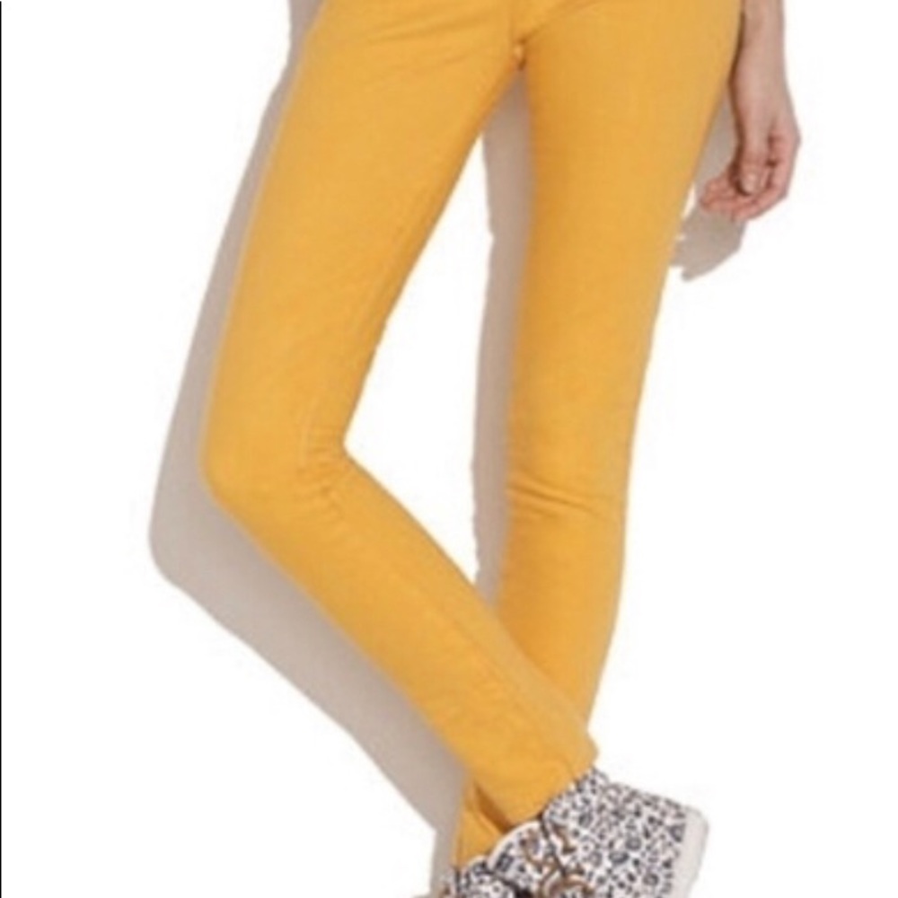 Madewell ankle zip size 27 marigold jeans